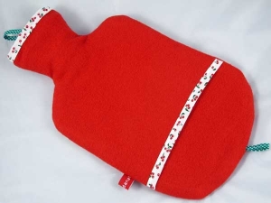 Bettflasche gross (rot-orange, mit Chr..