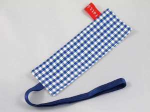 Buchzeichen (blau weiss kariert)