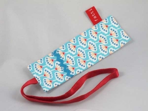 Buchzeichen (türkis/türkis mit Pustebl..