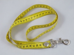 Massband-Anhänger lang (gelb)