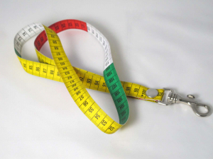 Massband-Anhänger original lang (gelb)