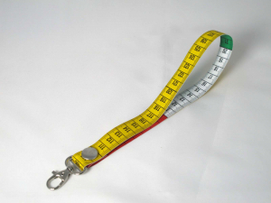 Massband - Anhänger original kurz (gelb)