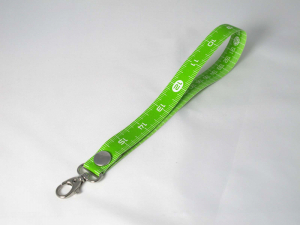 Massband-Anhänger cm/inch kurz (grün)