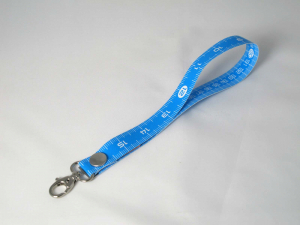 Massband-Anhänger cm/inch kurz (türkis)