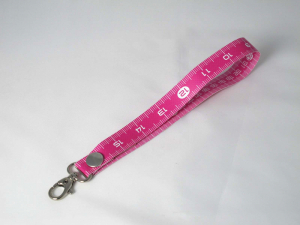 Massband-Anhänger cm/inch kurz (pink)