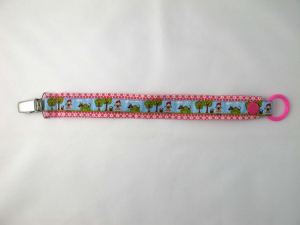 Nuggibändel rosa mit Rotkäppchen und W..