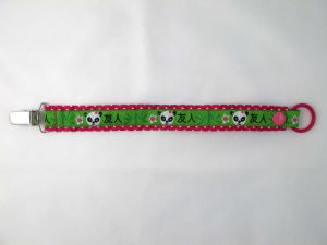 Nuggibändel pink mit Panda