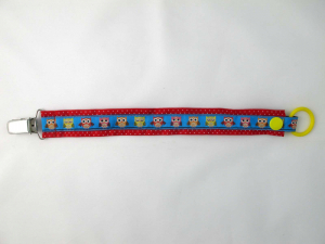 Nuggibändel rot mit Eule