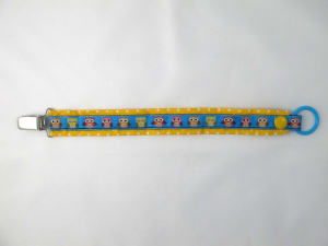 Nuggibändel gelb mit Eulen