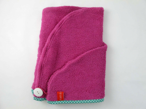 Frottee-Turban magenta