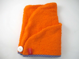 Frotte-Turban orange violett