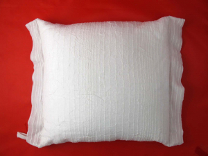 Badewannen-Kissen weiss mit Streifen