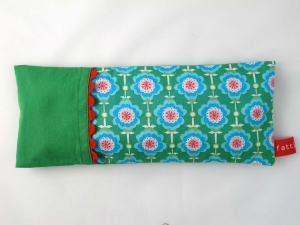 Augenkissen Blumen grün/grün