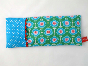 Augenkissen Blume grün/türkis