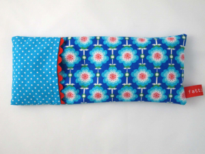 Augenkissen Blume blau/türkis