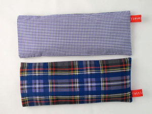 Augenkissen Streifen blau Rückseite vi..