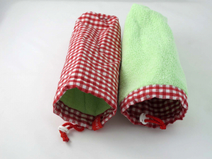 Regenschirm-Hülle Karo rot