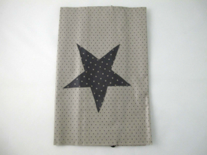 Wickeltasche Pünktli beige mit Stern