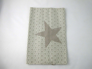 Wickeltasche Wabe beige mit Stern