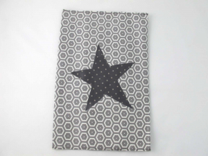 Wickeltasche Wabe graubraun mit Stern